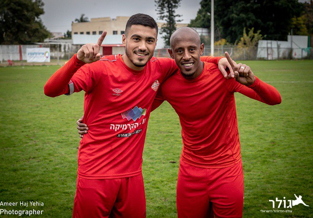 כובשי השערים, איילה ועלי, חוגגים (צילום: אמיר חאג' יחיא)